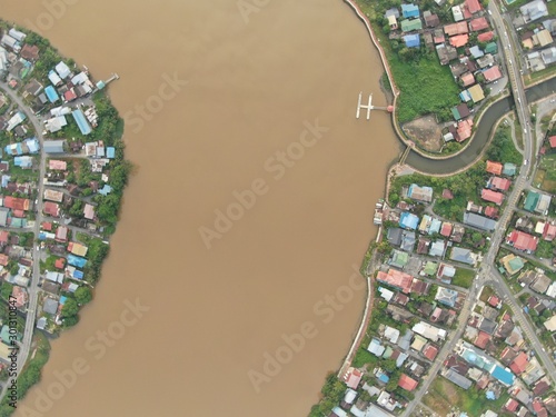 Kuching, Sarawak / Malaysia - November 8 2019: The buildings, landmarks and scenery of Kuching city, capital of Sarawak, Borneo island. Showing the famous landmarks in the Kuching city  photo