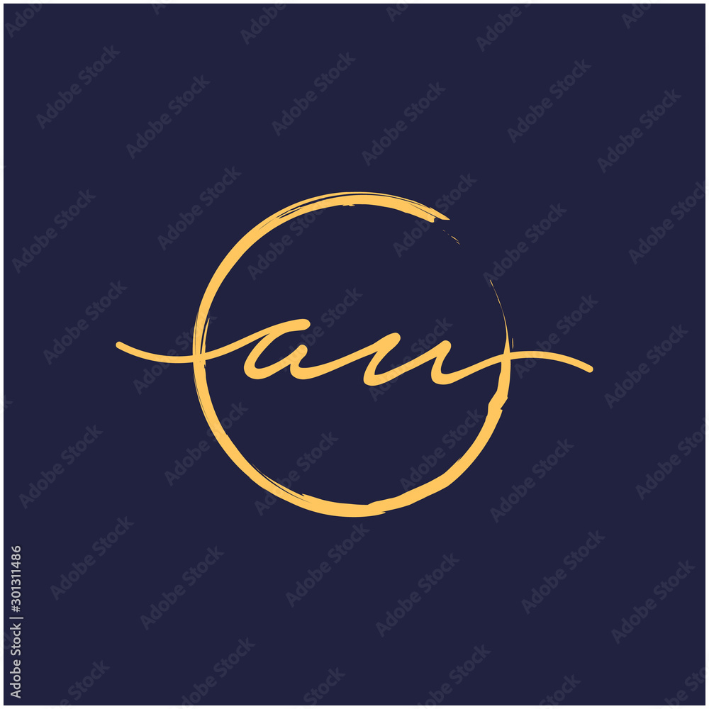 A U Initial with handwriting and brush concept. handwriting logo of initial signature, wedding, fashion, jewelry, boutique, and botanical with creative template for any company or business -vector A U Initial with handwriting and brush concept. handwriting logo of initial signature, wedding, fashion, jewelry, boutique, and botanical with creative template for any company or business -vector