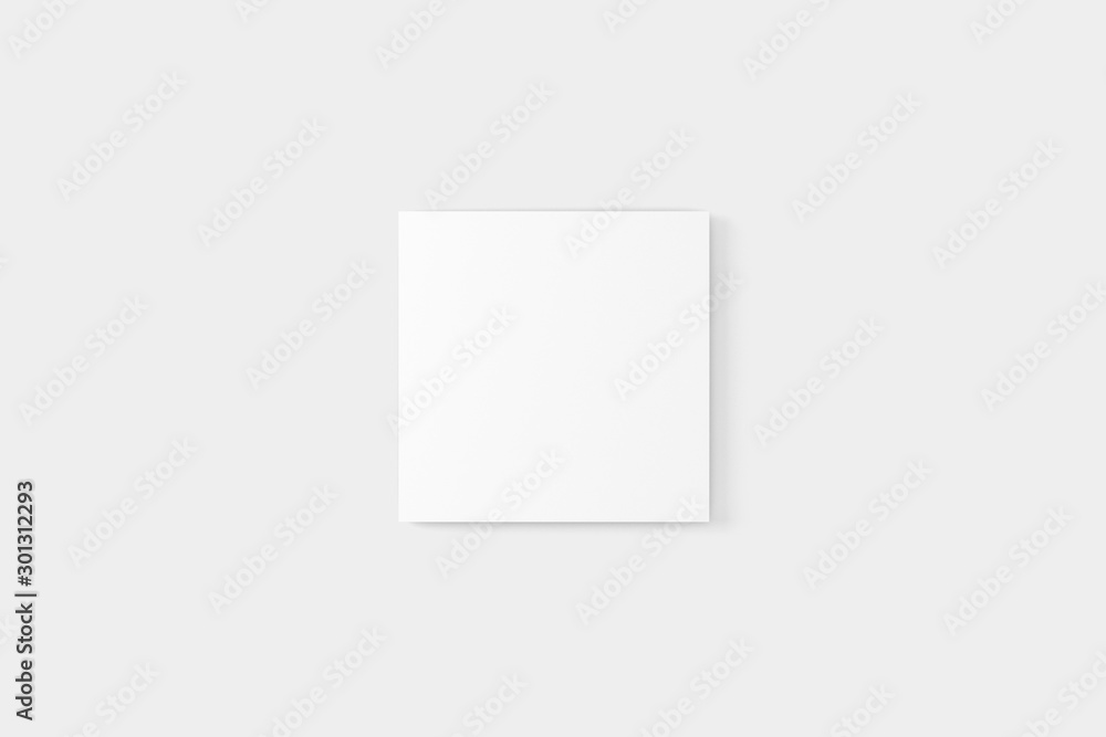 Square Business Card White Blank Mockup Square Business Card White Blank Mockup