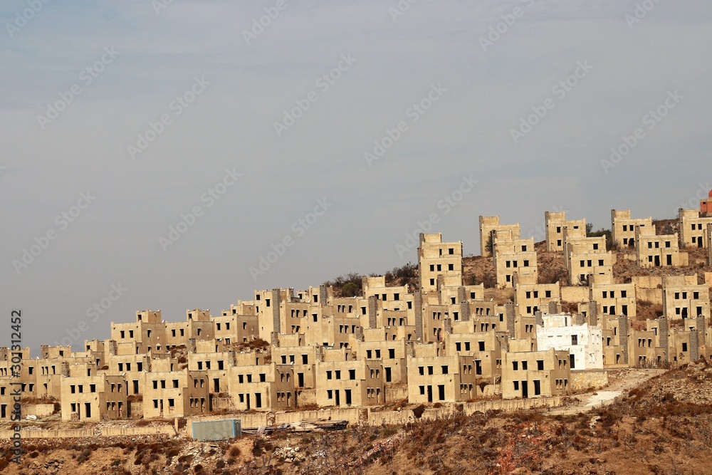 Fototapeta premium Unfinished houses