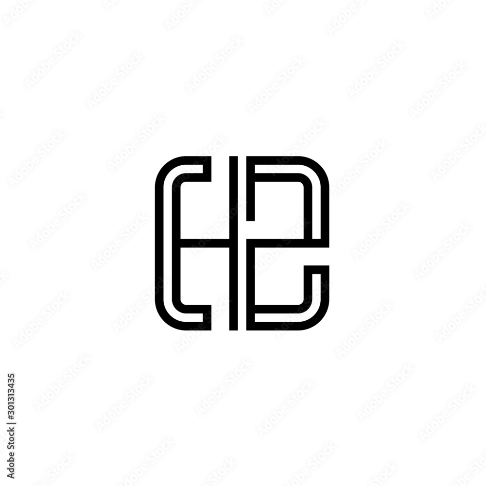 Letter HZ logo icon design template elements Letter HZ logo icon design template elements