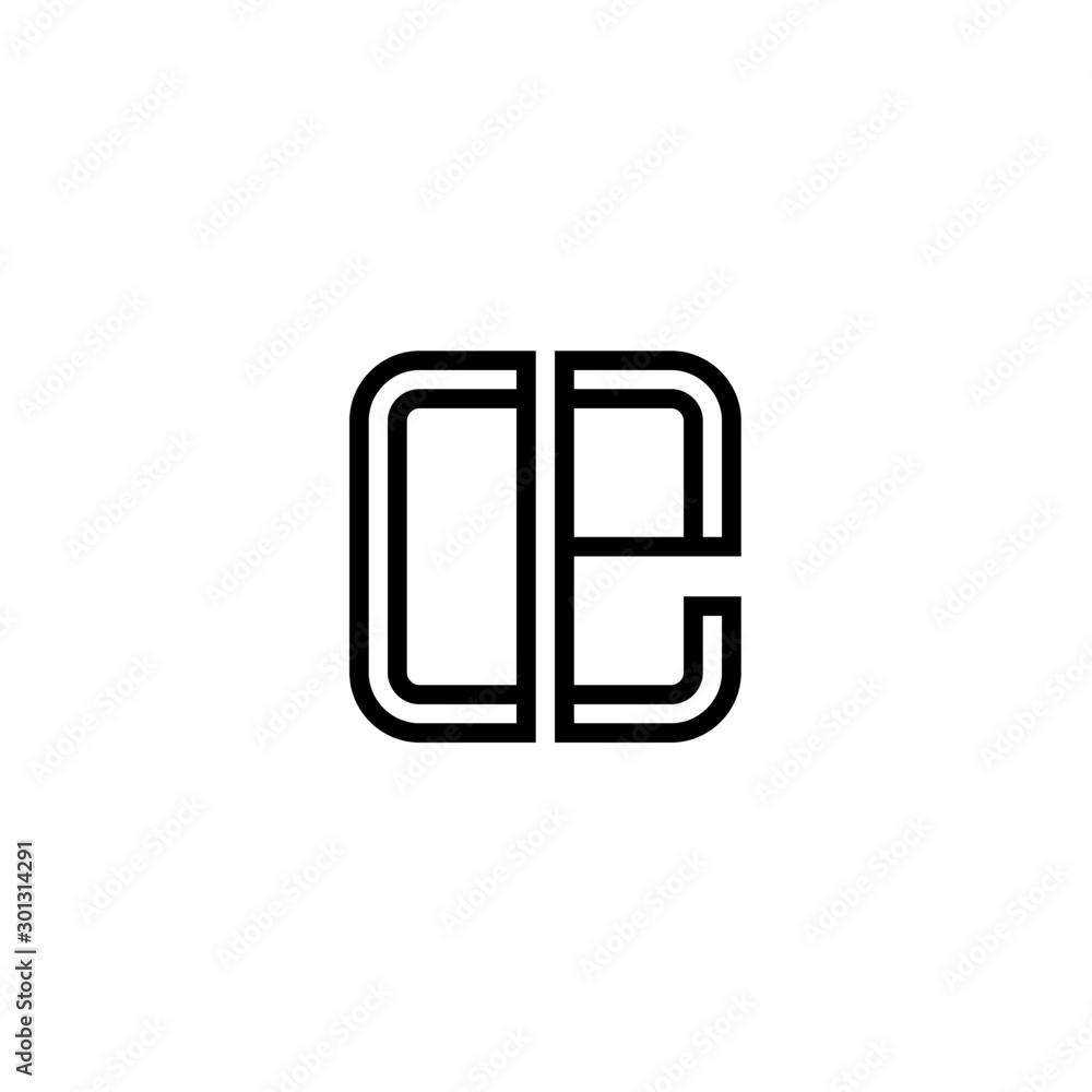 Letter OE logo icon design template elements