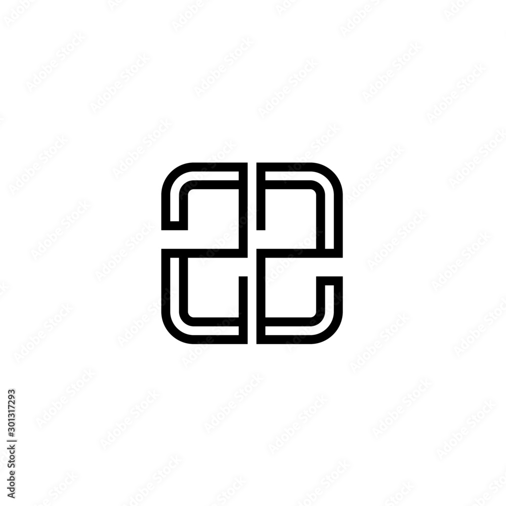 Letter ZZ logo icon design template elements Letter ZZ logo icon design template elements