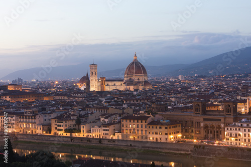 Florence Firenze Piazzale Michelangelo Tuscany Italy photo