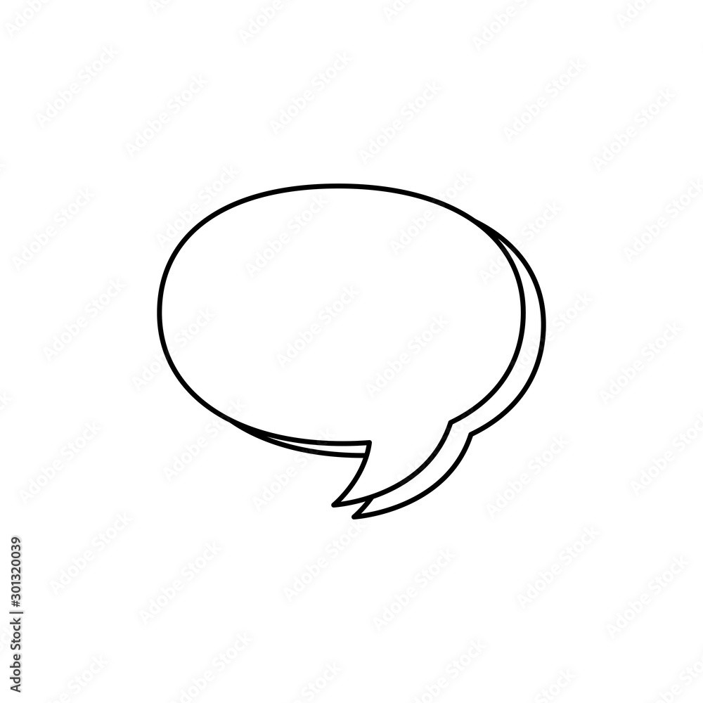 speech bubble line style icon vector illustration design speech bubble line style icon vector illustration design