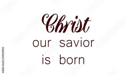 Christmas Quote, Winter X mas slogan, Inspirational text for invitation design