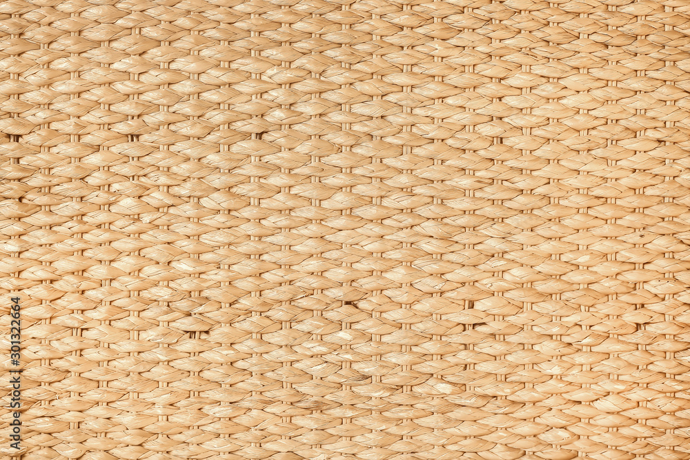Brown Straw weave  closeup textured backgroun - obrazy, fototapety, plakaty 