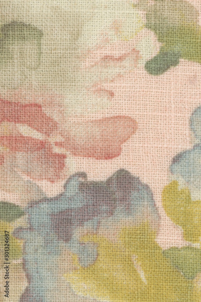 Fototapeta premium vintage abstract painted linen fabric texture background