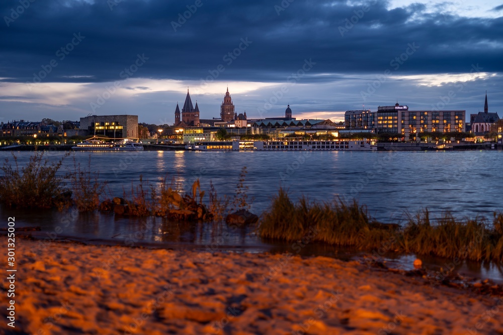Fototapeta premium Mainz am Rhein November