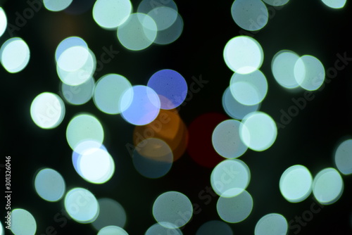Blurry of Christmas lights
