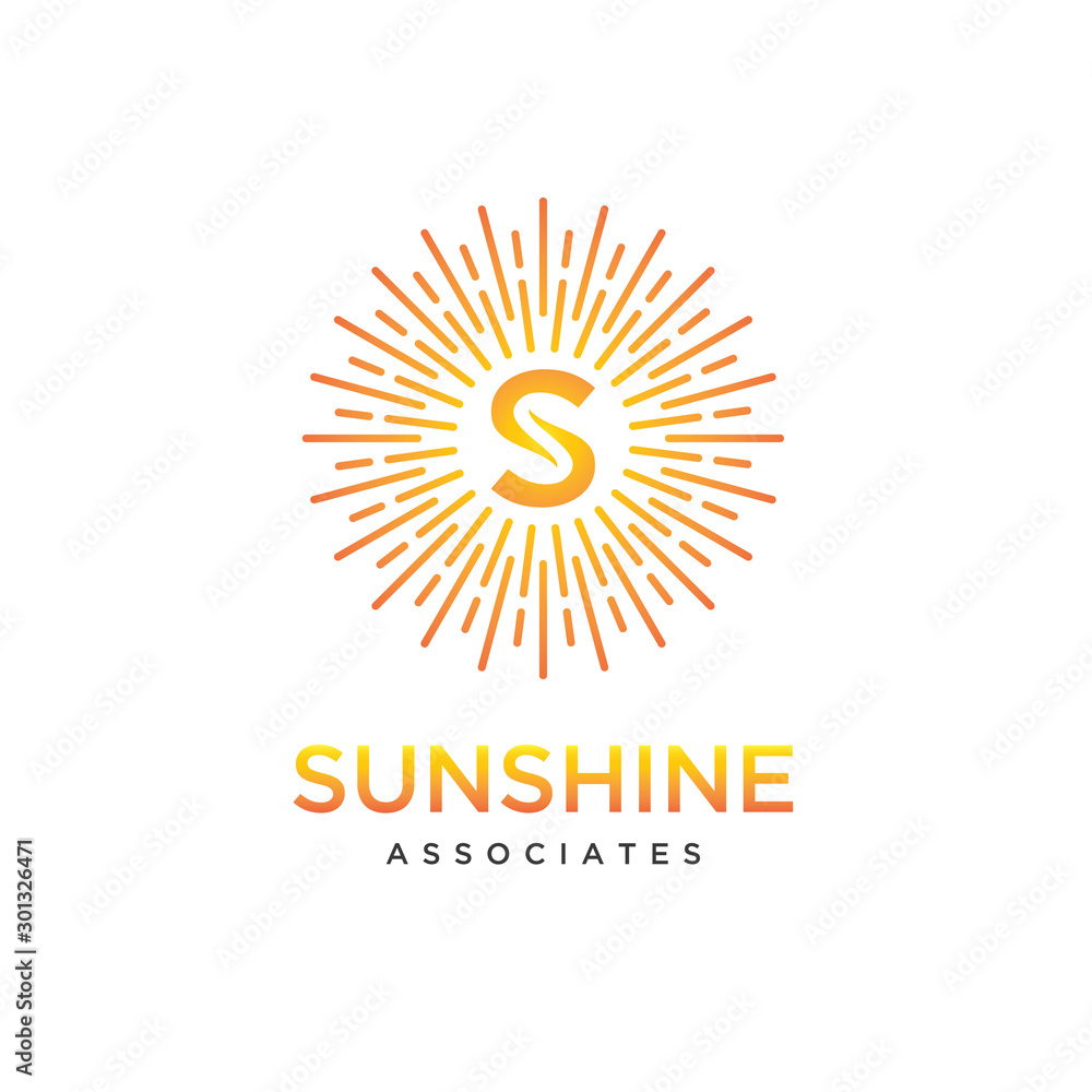 Initial letter s logo with abstract circle line design vector template Initial letter s logo with abstract circle line design vector template