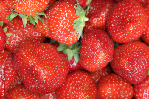 Wallpaper Mural Background full frame Fresh Strawberry. Food background. Torontodigital.ca