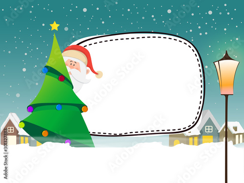 Merry Christmas concept with Santa Clause.