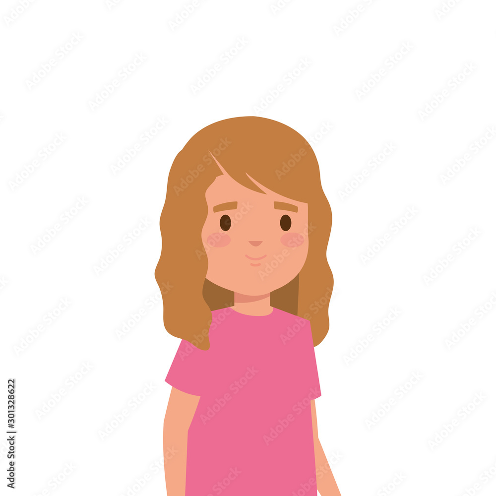 cute little girl avatar character vector illustration design cute little girl avatar character vector illustration design