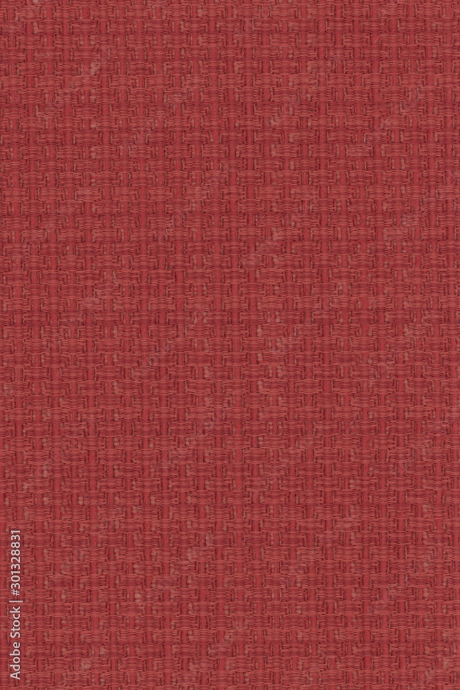 Fototapeta premium real organic red linen fabric texture background