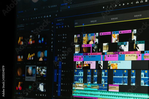 video time line Video Editor Works  photo