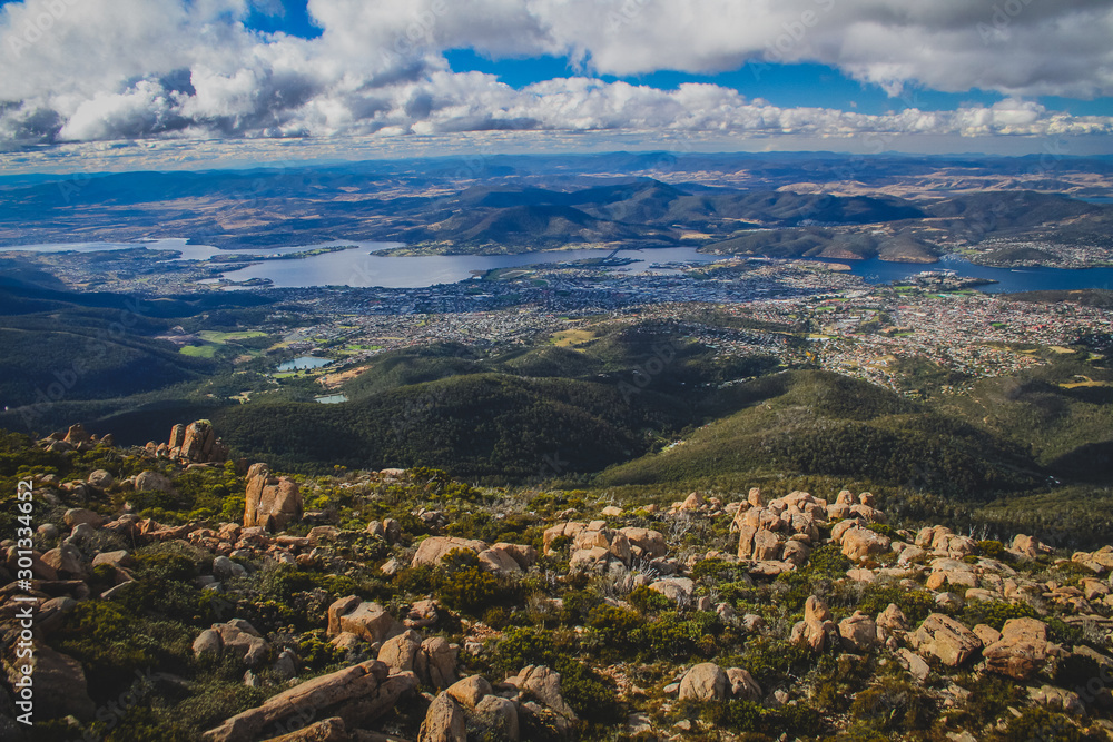 View from Mount Wellington.