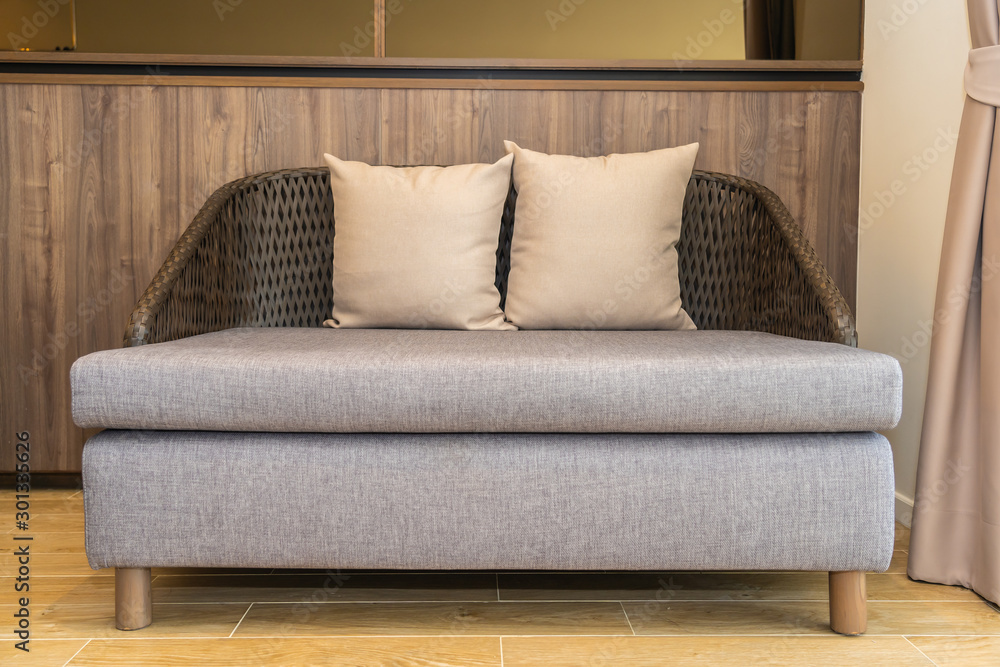 Pillow on sofa chair decoration interior Pillow on sofa chair decoration interior