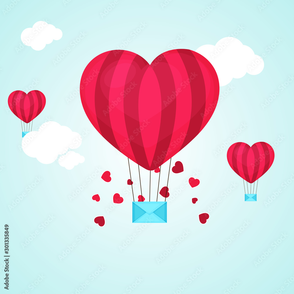 Hot Air Balloon for Valentine's Day celebration.