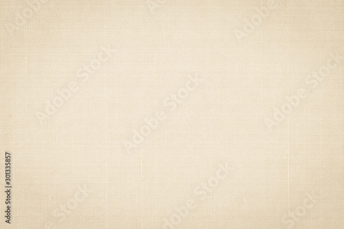 Cotton silk fabric wallpaper texture pattern background in light pale cream beige color