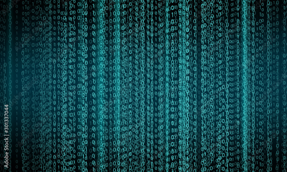 Matrix code background.