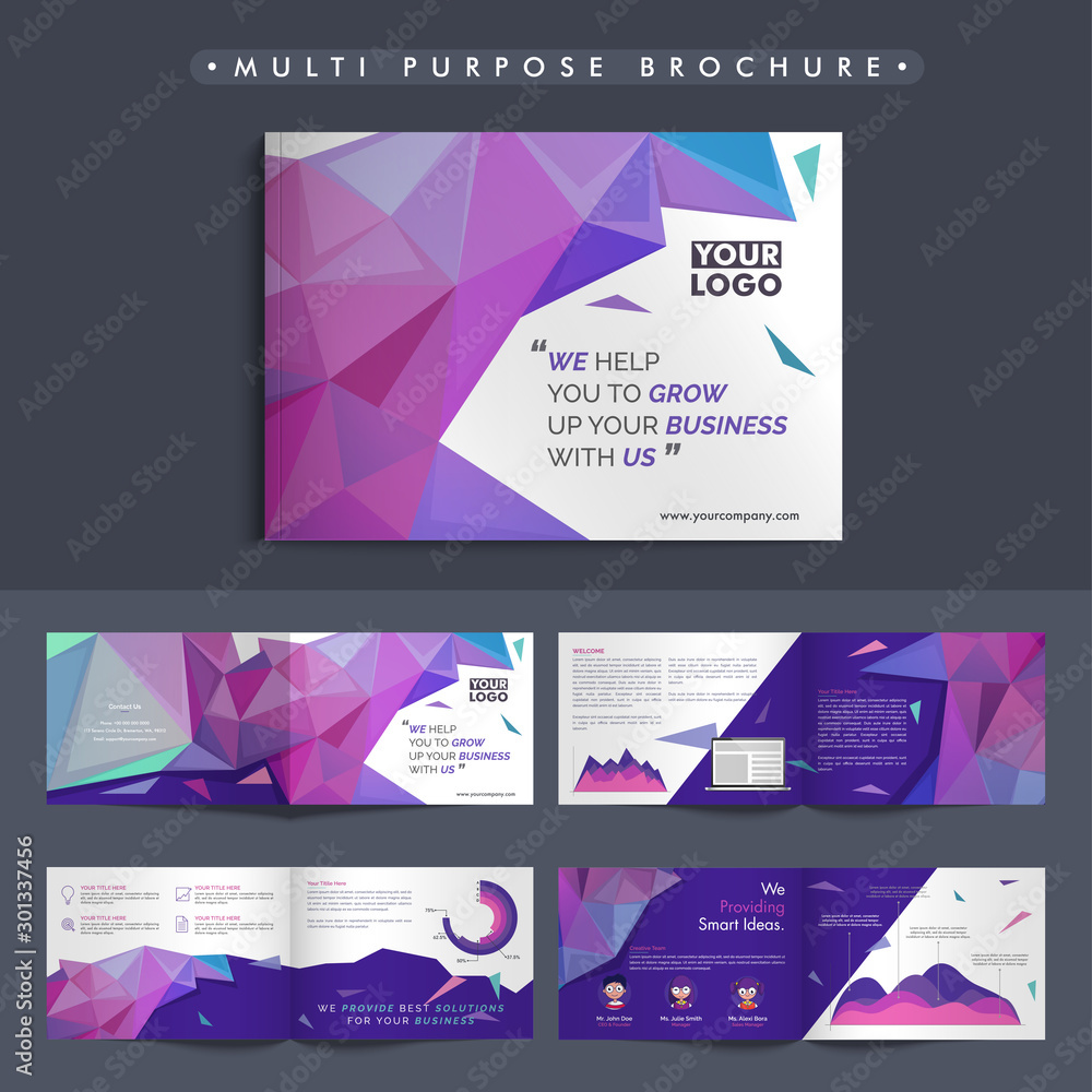 Abstract Corporate Brochure design for Business.