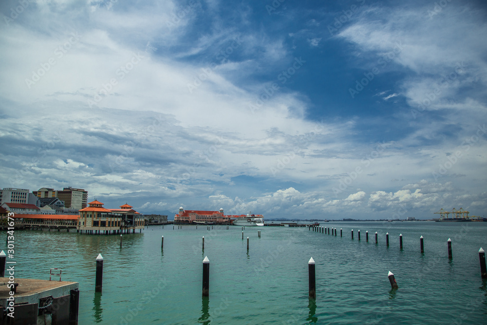 Naklejka premium George Town Port 01