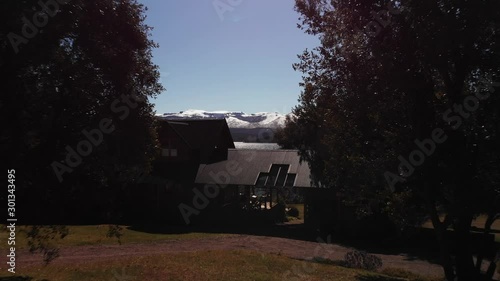 House in Lolog lake, Patagonia photo