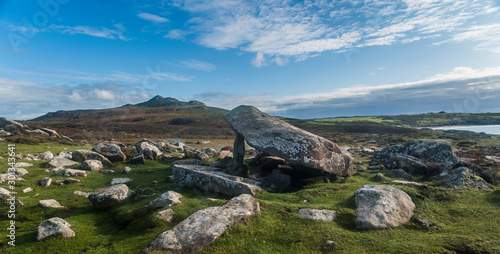 Coeten Arthur's Dolmen, St.David's Head, Pembrokeshire, Wales, UK