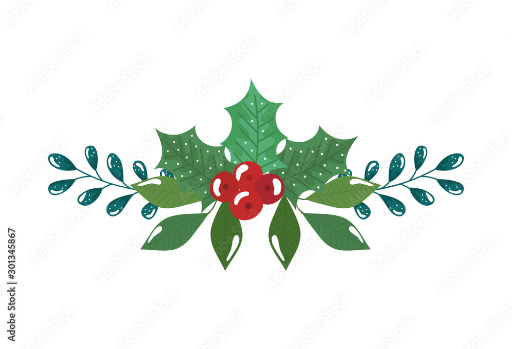 branches with leafs and seeds isolated icon vector illustration design branches with leafs and seeds isolated icon vector illustration design