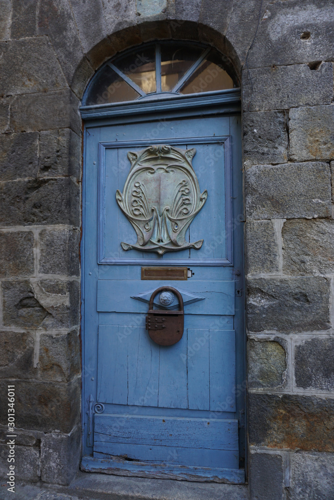 old funky wooden door