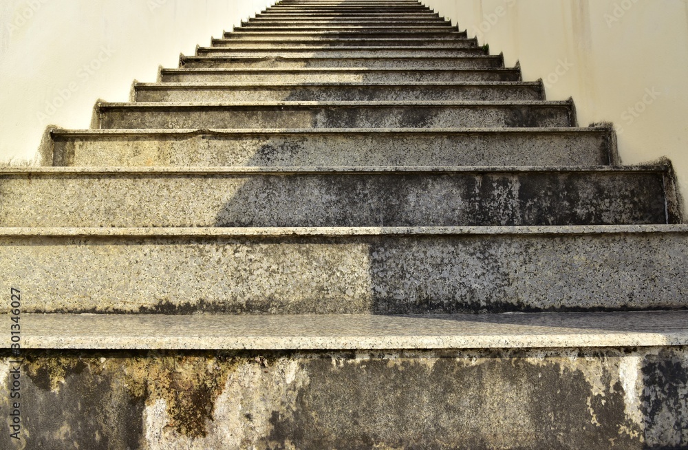 Stair in the ancient citadel is reconstructed about 20 years ago in Korat province Thailand. Stair in the ancient citadel is reconstructed about 20 years ago in Korat province Thailand.