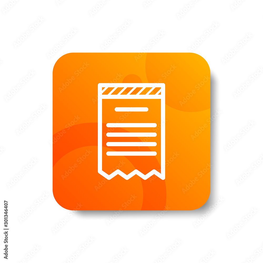 torn invoice round icon in outline / line and stripes style (UNUNITE / UNGROUP LINE) with colorful smooth gradient background, suitable for mobile and web UI, app button, infographic, etc torn invoice round icon in outline / line and stripes style (UNUNITE / UNGROUP LINE) with colorful smooth gradient background, suitable for mobile and web UI, app button, infographic, etc