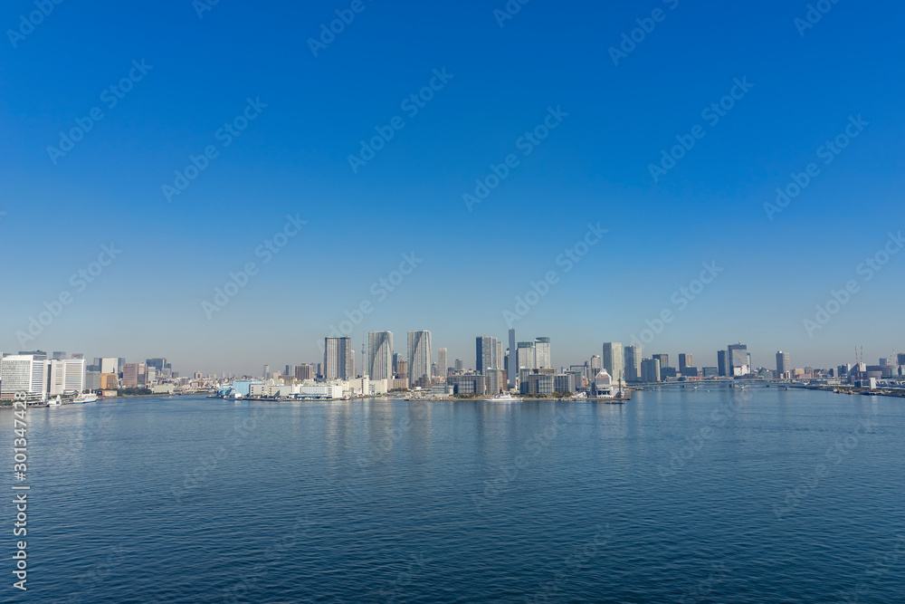 東京晴海ふ頭の風景