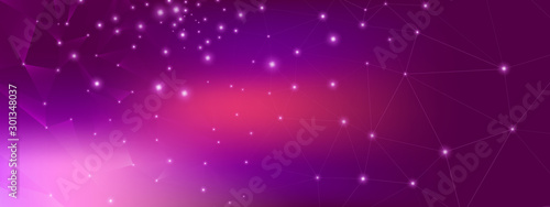 Big Data Concept. Technology Design. Pink 3d 