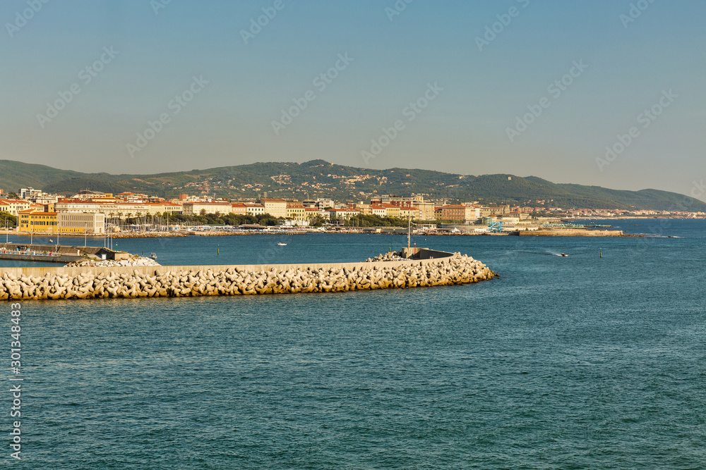 View of Bastia cityscape, Corsica island, France.