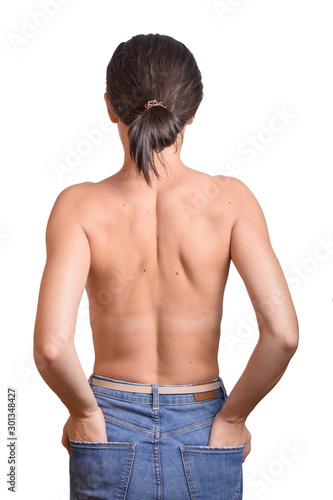 Picture of woman from the back.