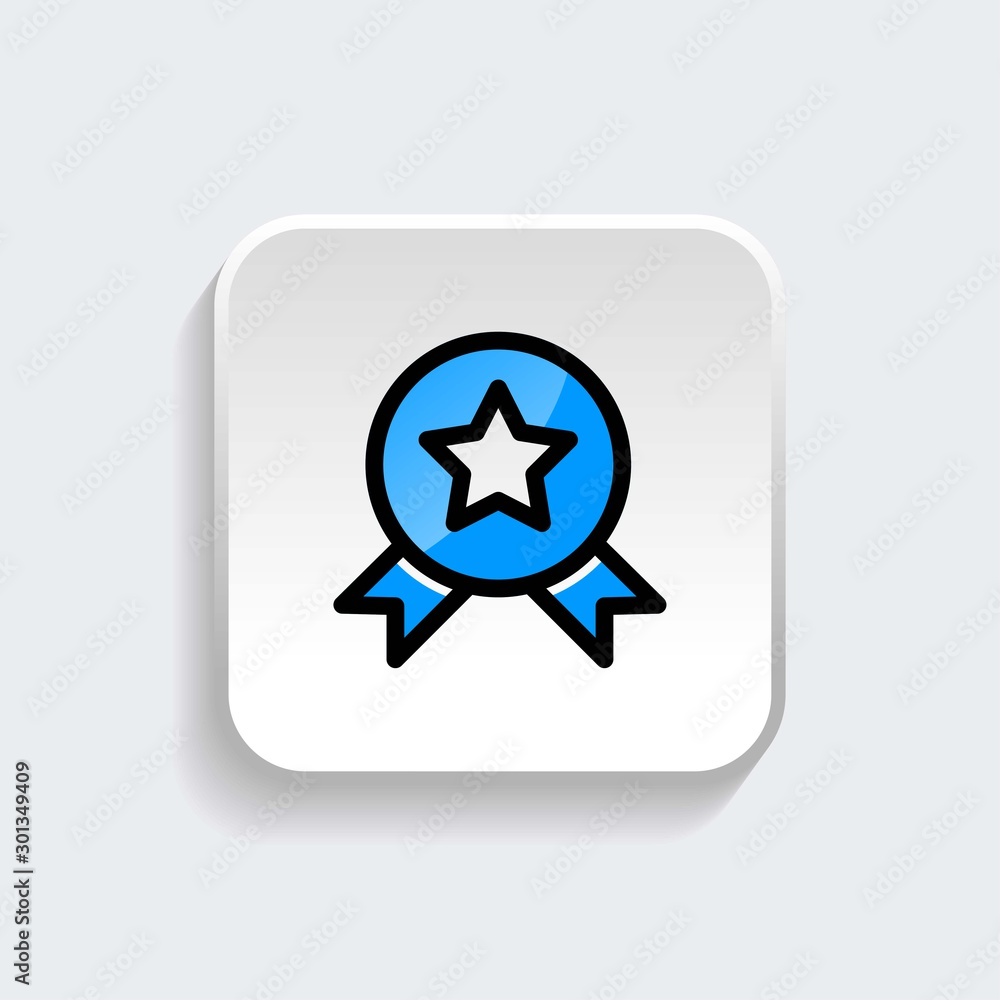 star icon symbol of best product or favorite with modern flat style icon for web site design, logo, app, UI isolated on white background. Vector illustration star icon symbol of best product or favorite with modern flat style icon for web site design, logo, app, UI isolated on white background. Vector illustration
