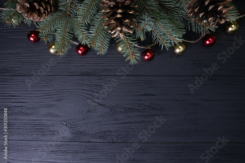 Wallpaper Mural Winter holidays. Merry Christmas and Happy New Year. Place for advertising. Torontodigital.ca