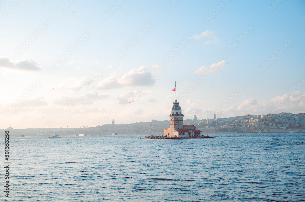 Maiden's Tower, Istanbul, Uskudar, Turkey.