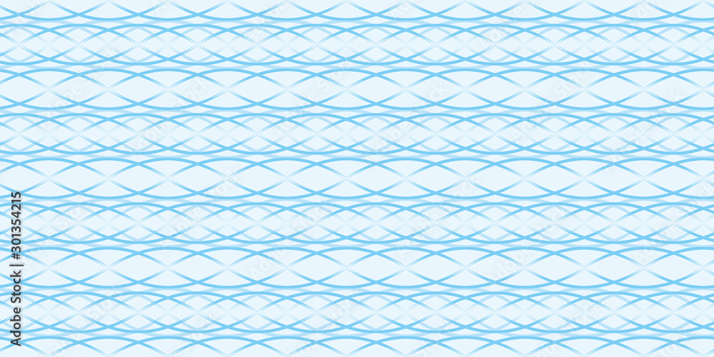 Fototapeta premium Stylish wavy background. Seamless pattern.Vector. スタイリッシュなみなみパターン