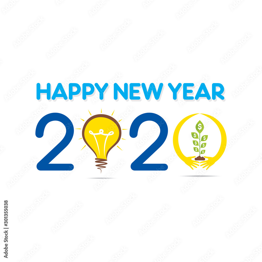 creative new year 2020 greeting card design creative new year 2020 greeting card design