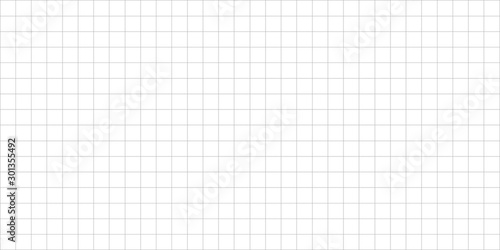 Canvas-taulu grid square graph line full page on white paper background, paper grid square gr