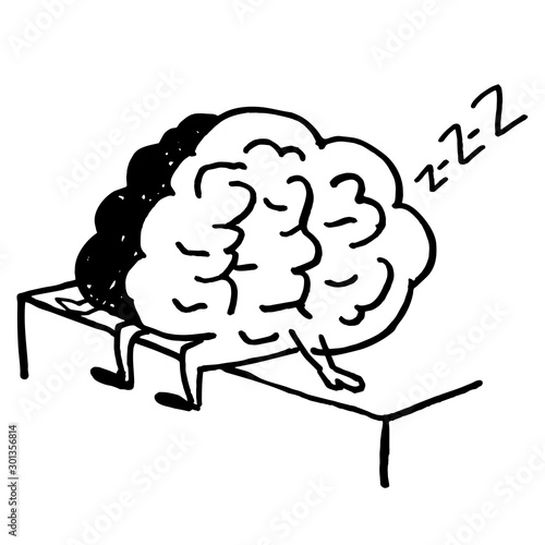 Brain sleeps and sits on the edge of the bed. Too lazy to Wake up in the morning.