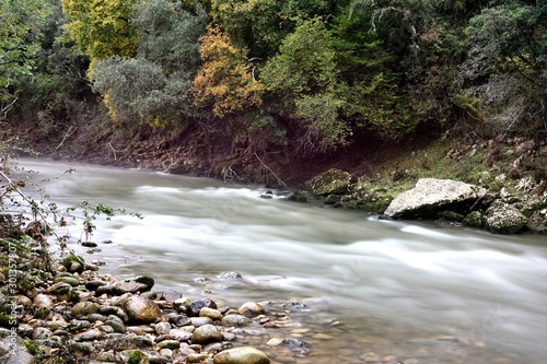 Nansa river path in Cantabria Spain photo