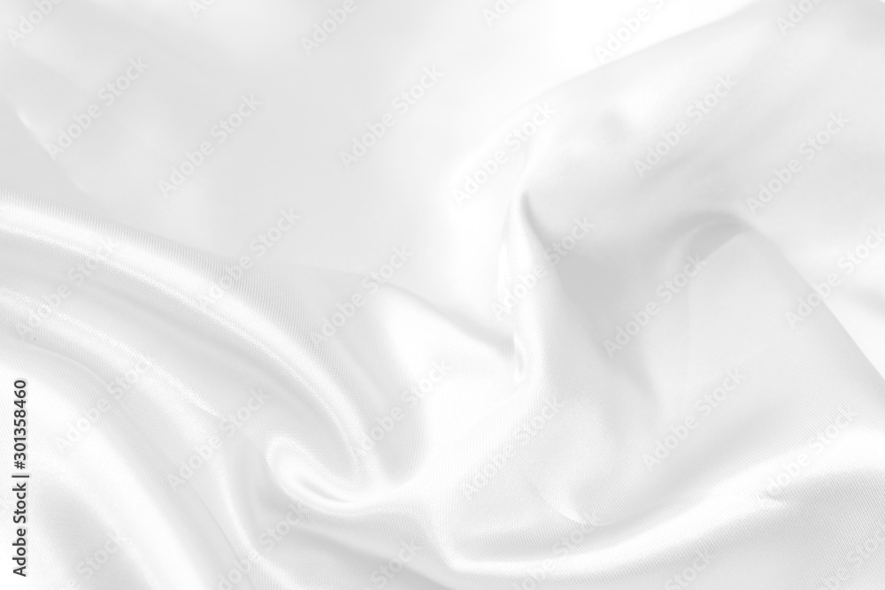 Obraz premium white satin fabric texture soft blur background