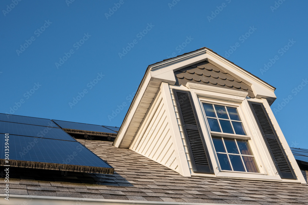 Solar Panels on a cape cod style house