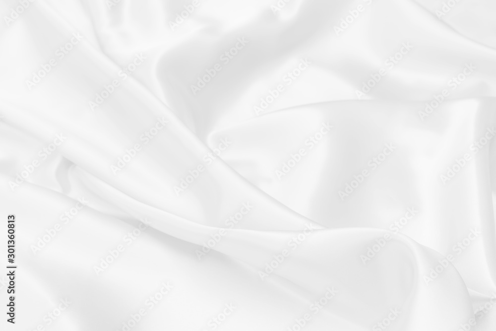 Obraz premium white satin fabric texture soft blur background