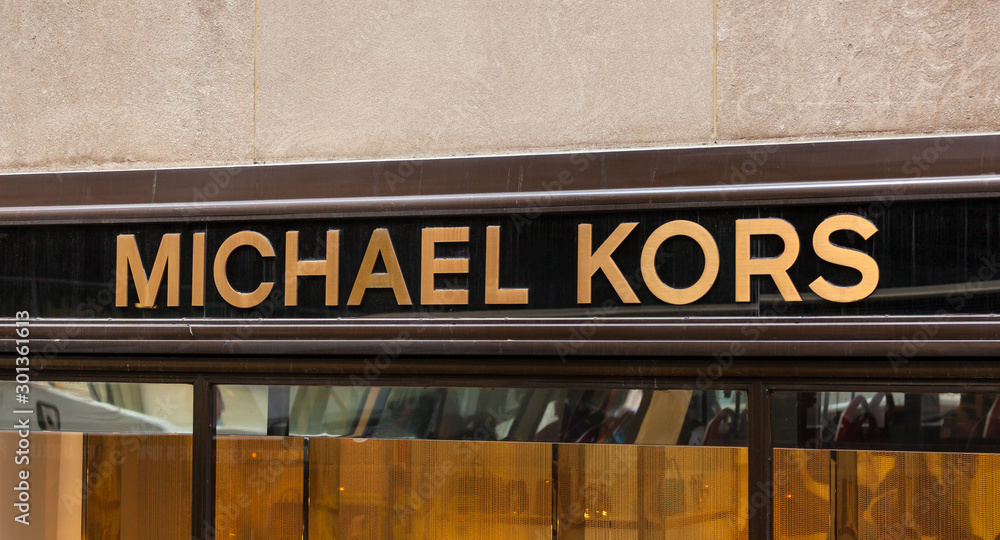 Sign of Michael Kors store in New York City Stock Photo