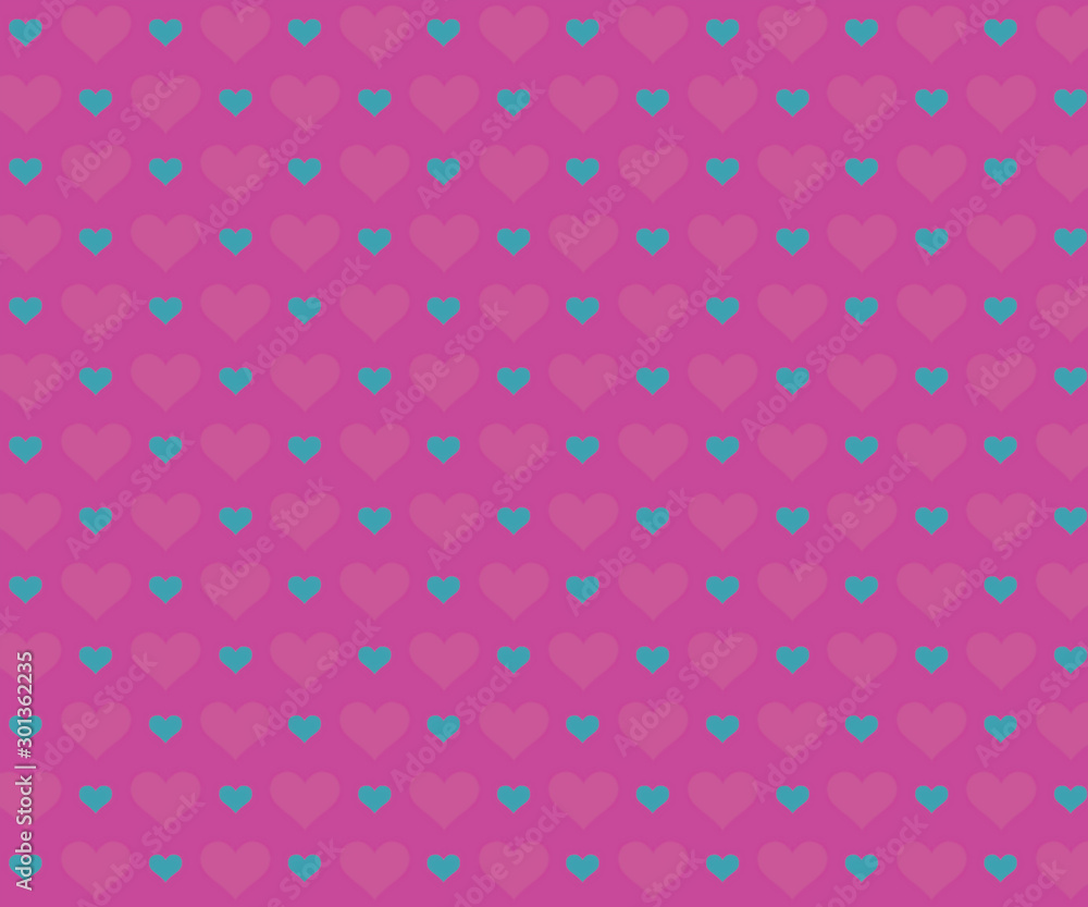 Herzen Pattern auf Buntem Hintergrund. Herzen Pattern auf Buntem Hintergrund.